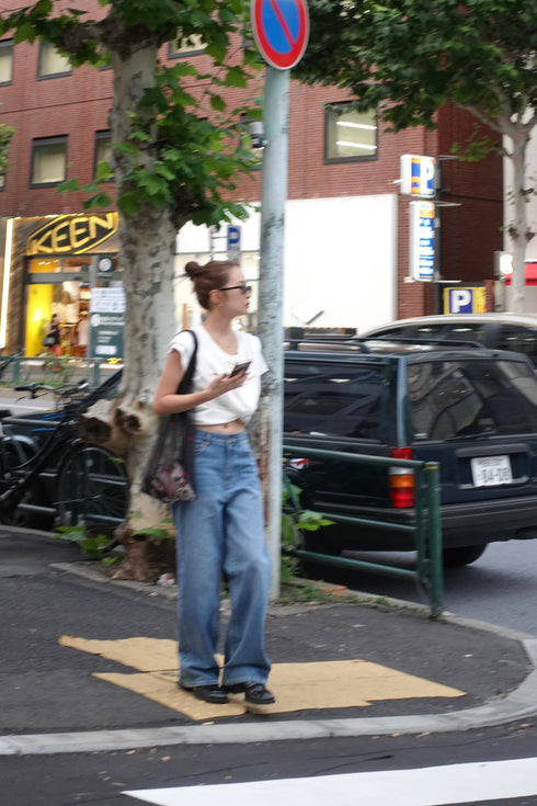 ルーズストレートデニム